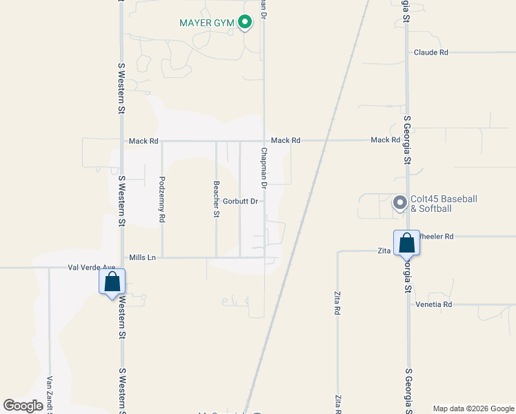 map of restaurants, bars, coffee shops, grocery stores, and more near 12103 Percell St in Amarillo