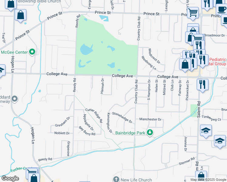 map of restaurants, bars, coffee shops, grocery stores, and more near 420 Par Fore Drive in Conway