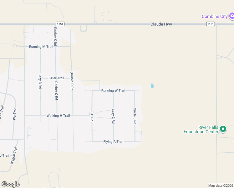 map of restaurants, bars, coffee shops, grocery stores, and more near 4800 Running West Trail in Amarillo