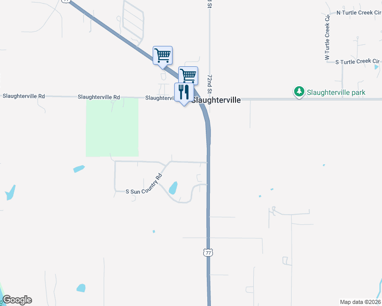 map of restaurants, bars, coffee shops, grocery stores, and more near 7051 North Sun Country Road in Lexington