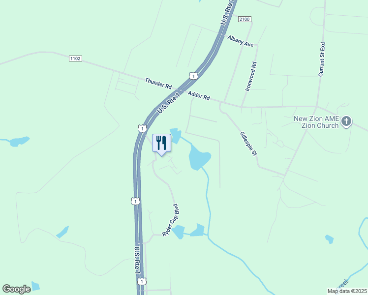 map of restaurants, bars, coffee shops, grocery stores, and more near Felix Drive in Moore County