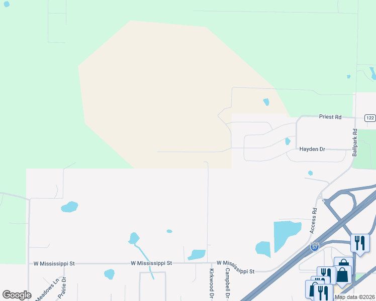 map of restaurants, bars, coffee shops, grocery stores, and more near in Beebe