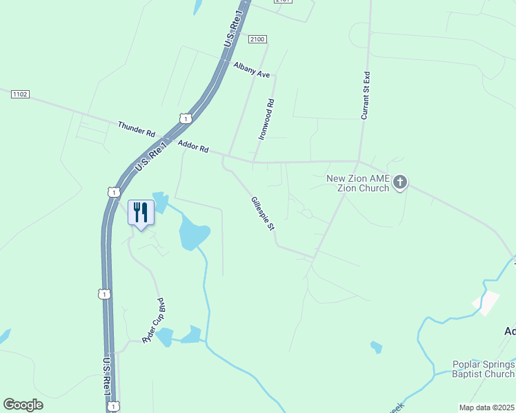 map of restaurants, bars, coffee shops, grocery stores, and more near Gillespie Street in Aberdeen