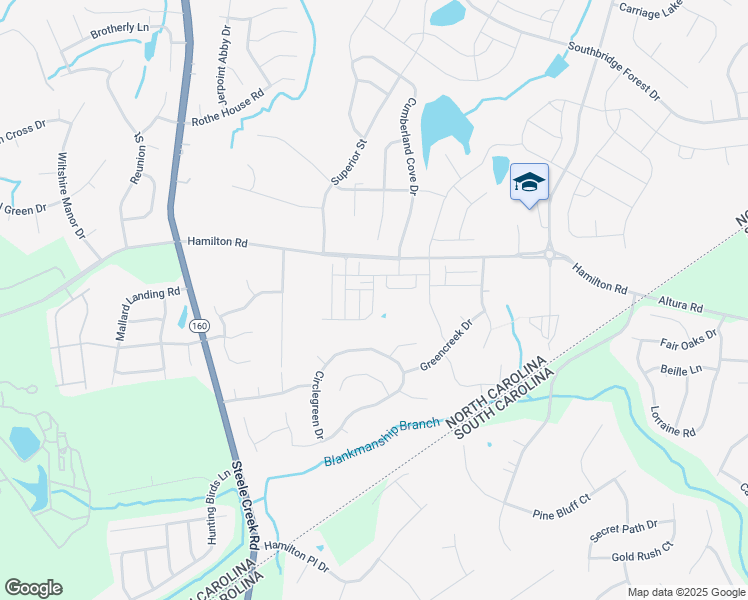 map of restaurants, bars, coffee shops, grocery stores, and more near in Charlotte