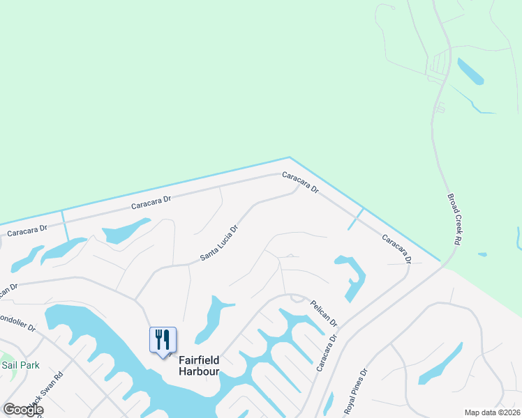 map of restaurants, bars, coffee shops, grocery stores, and more near 1413 Santa Lucia Drive in New Bern