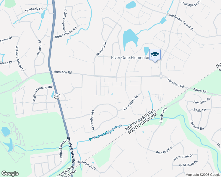 map of restaurants, bars, coffee shops, grocery stores, and more near in Charlotte