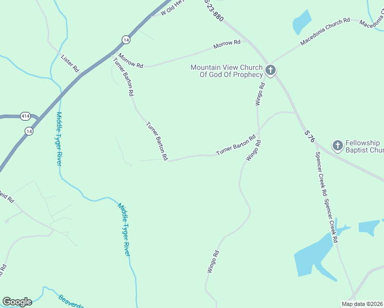 map of restaurants, bars, coffee shops, grocery stores, and more near 303 Turner Barton Road in Landrum