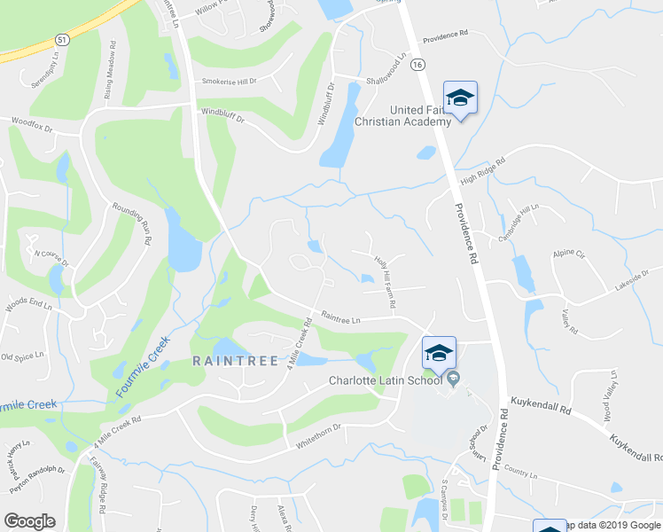 map of restaurants, bars, coffee shops, grocery stores, and more near in Charlotte