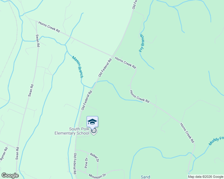 map of restaurants, bars, coffee shops, grocery stores, and more near 1883 Horns Creek Road in Old Fort