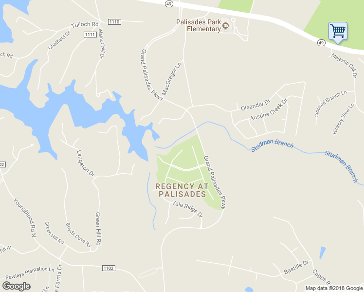 map of restaurants, bars, coffee shops, grocery stores, and more near 16802 Coves Edge Lane in Charlotte