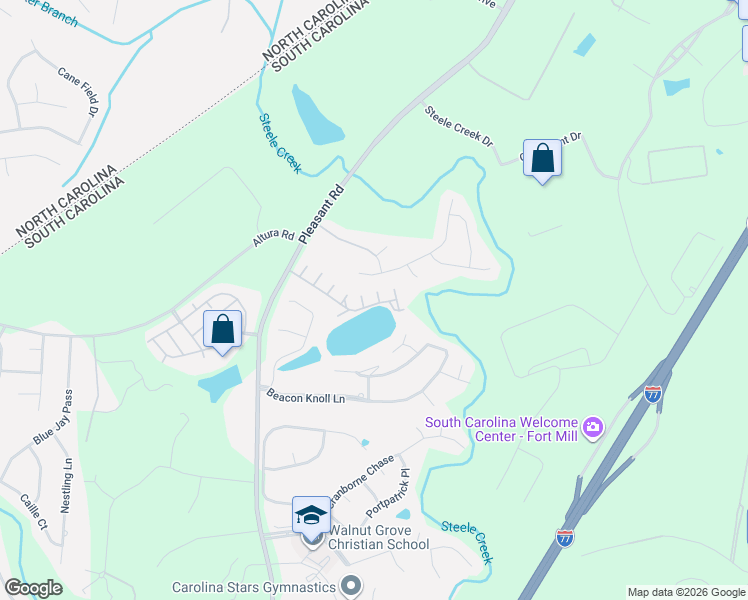 map of restaurants, bars, coffee shops, grocery stores, and more near 708 Congressional Lane in Fort Mill
