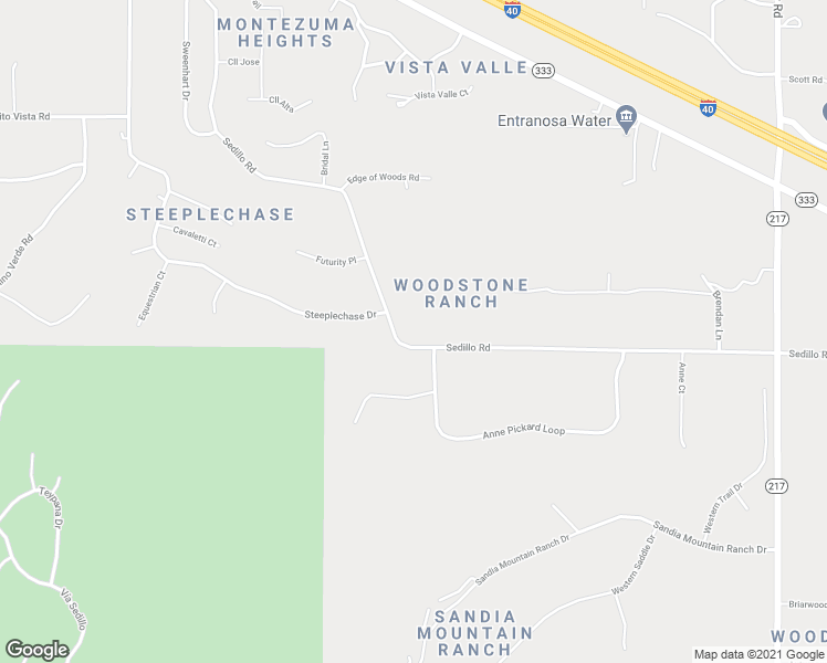 map of restaurants, bars, coffee shops, grocery stores, and more near 415 Sedillo Road in Tijeras