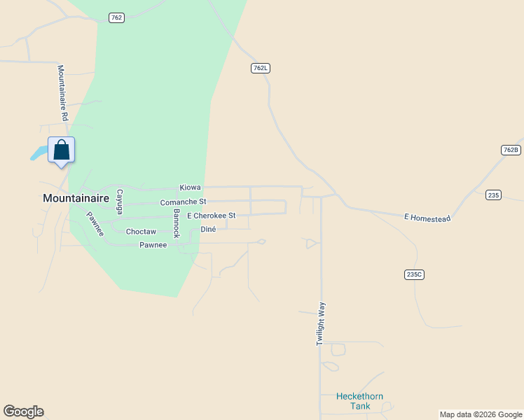 map of restaurants, bars, coffee shops, grocery stores, and more near 584 East Cherokee Street in Flagstaff