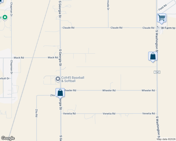 map of restaurants, bars, coffee shops, grocery stores, and more near 2007 Wheatstraw Road in Amarillo