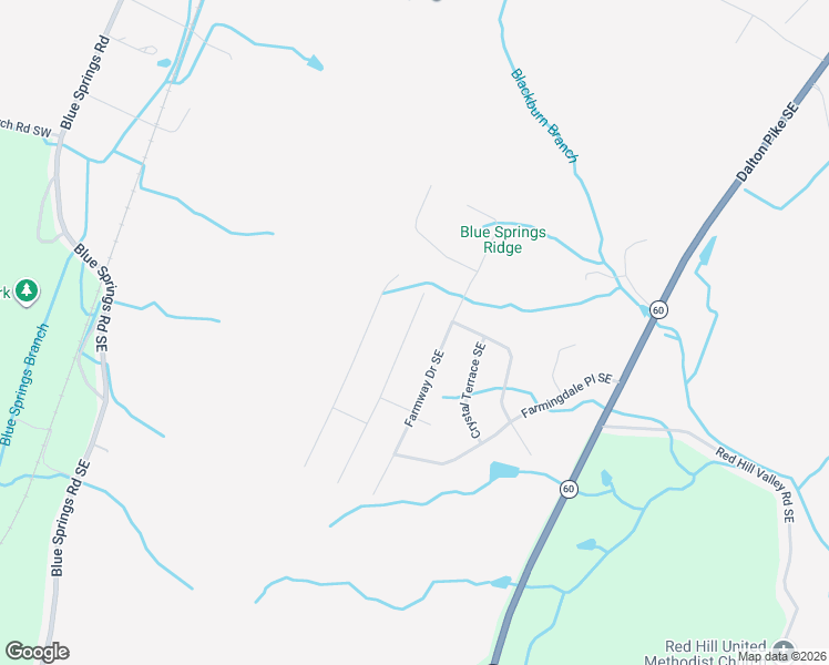 map of restaurants, bars, coffee shops, grocery stores, and more near 196 Home Place Court Southeast in Cleveland