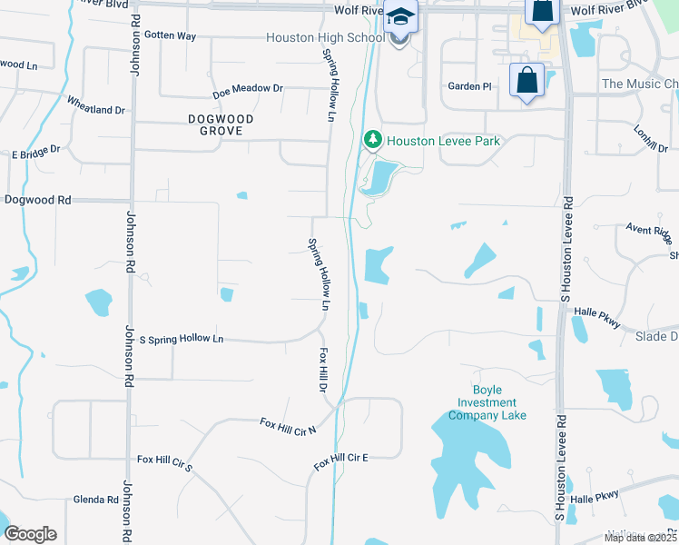 map of restaurants, bars, coffee shops, grocery stores, and more near 2346 Spring Hollow Ln in Germantown
