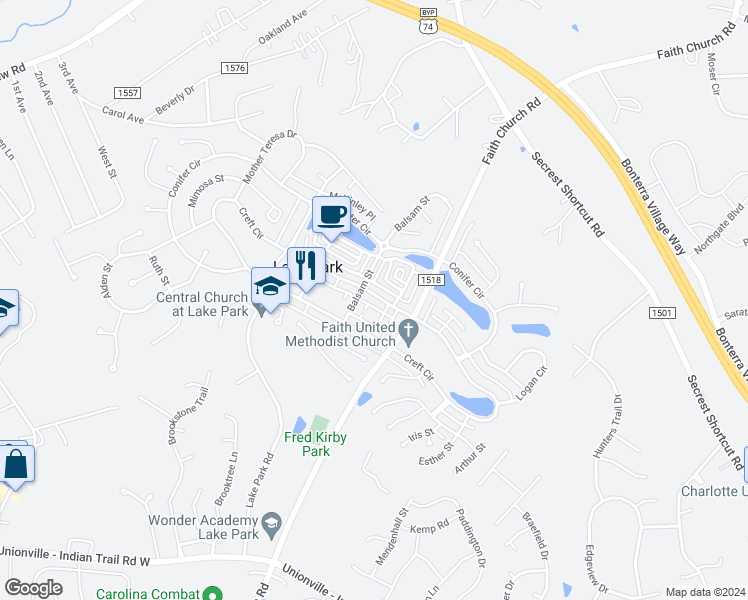 map of restaurants, bars, coffee shops, grocery stores, and more near 6918 Creft Circle in Lake Park