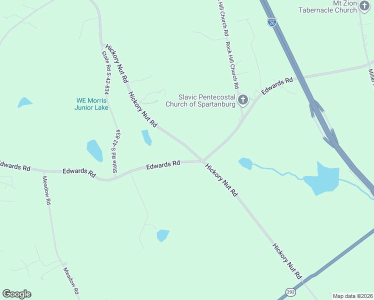 map of restaurants, bars, coffee shops, grocery stores, and more near 1351 Hickory Nut Road in Inman