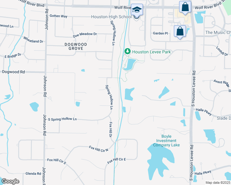 map of restaurants, bars, coffee shops, grocery stores, and more near 2346 Spring Hollow Lane in Germantown