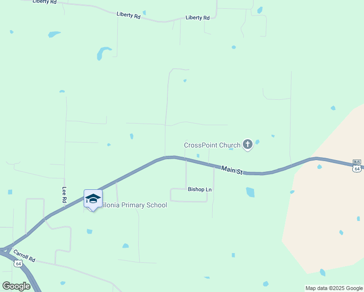 map of restaurants, bars, coffee shops, grocery stores, and more near 737 U.S. 64 Business in Conway