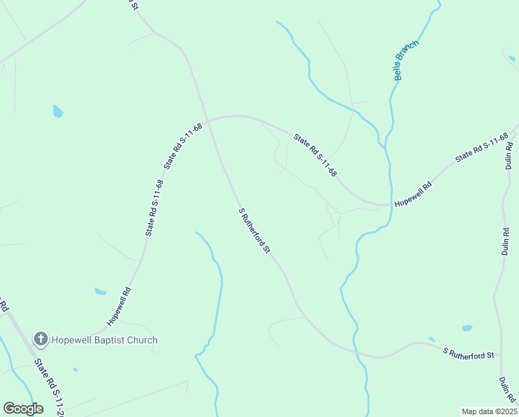 map of restaurants, bars, coffee shops, grocery stores, and more near 1503 South Rutherford Street in Blacksburg