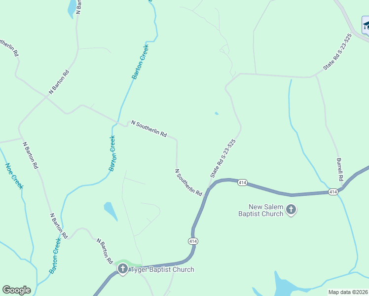 map of restaurants, bars, coffee shops, grocery stores, and more near 175 State Road S-23-525 in Taylors