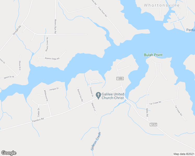 map of restaurants, bars, coffee shops, grocery stores, and more near 227 Croatan Drive in Oriental
