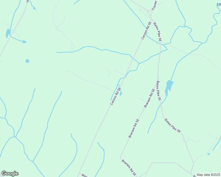 map of restaurants, bars, coffee shops, grocery stores, and more near 460 Carson Road Southeast in Cleveland