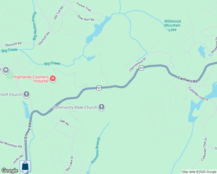 map of restaurants, bars, coffee shops, grocery stores, and more near 2 Old Hemlock Cove in Highlands