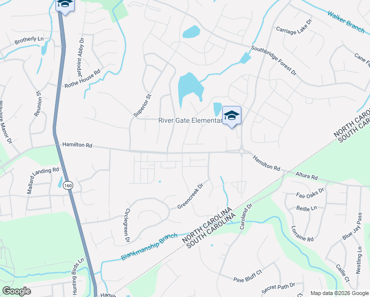 map of restaurants, bars, coffee shops, grocery stores, and more near 12320 Cumberland Cove Drive in Charlotte