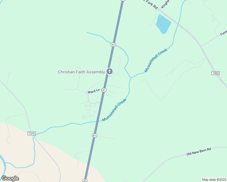 map of restaurants, bars, coffee shops, grocery stores, and more near Charity Lane in Trenton