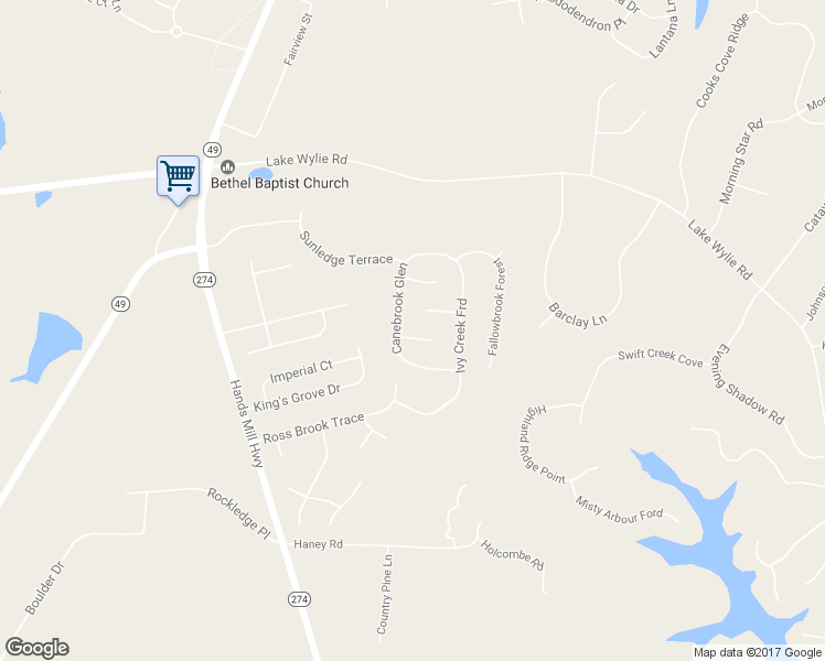 map of restaurants, bars, coffee shops, grocery stores, and more near 607 Mossfield Court in York