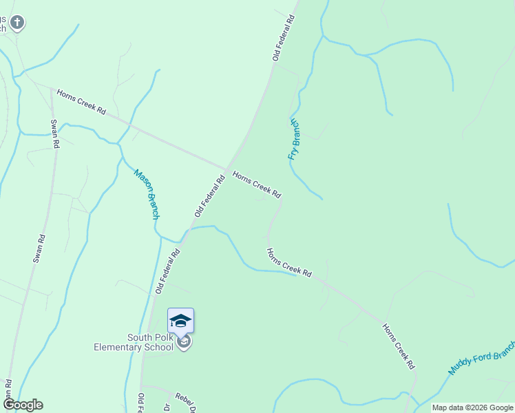 map of restaurants, bars, coffee shops, grocery stores, and more near 1883 Horns Creek Road in Old Fort