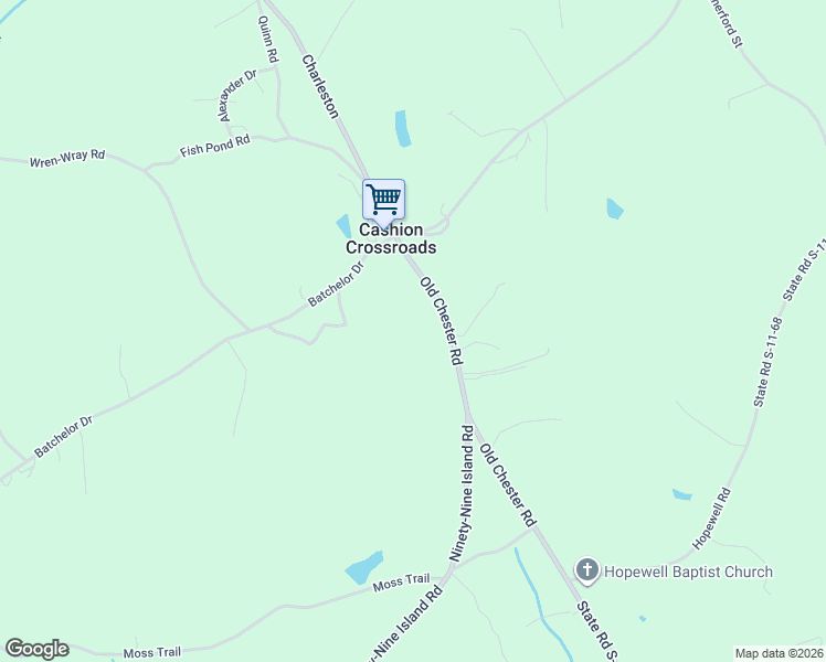 map of restaurants, bars, coffee shops, grocery stores, and more near 128 Old Chester Road in Blacksburg