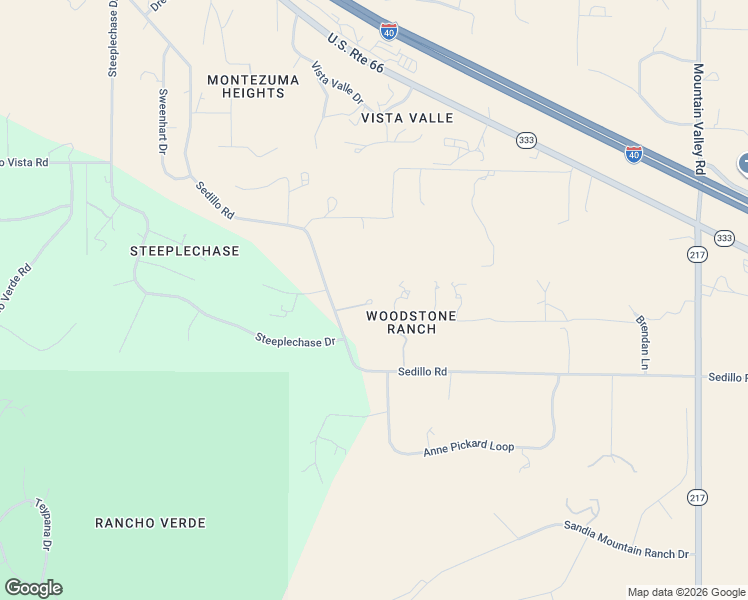 map of restaurants, bars, coffee shops, grocery stores, and more near 405 Sedillo Road in Tijeras