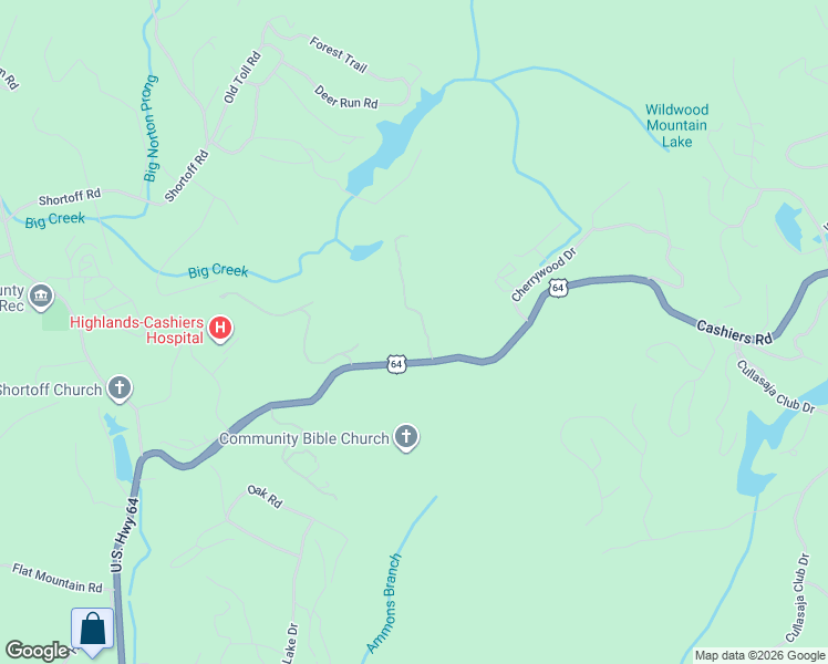 map of restaurants, bars, coffee shops, grocery stores, and more near 2-252 Old Hemlock Cove in Highlands