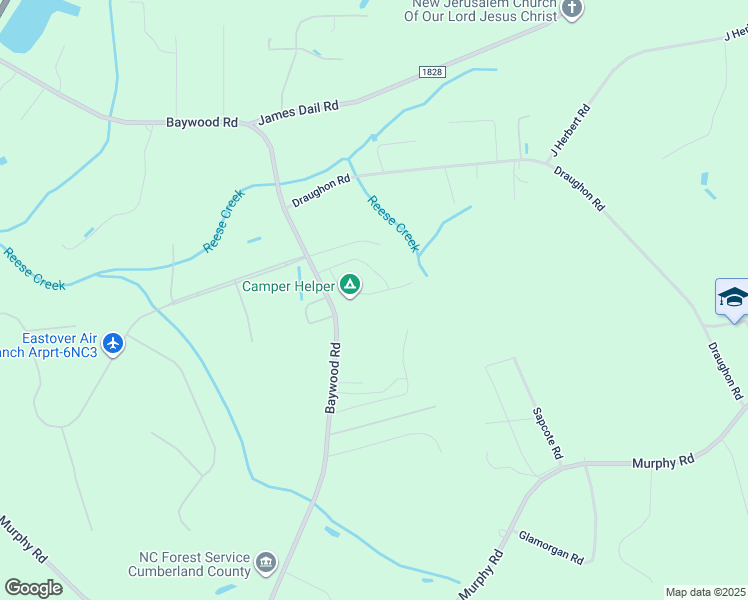 map of restaurants, bars, coffee shops, grocery stores, and more near 2279 Clovelly Street in Fayetteville