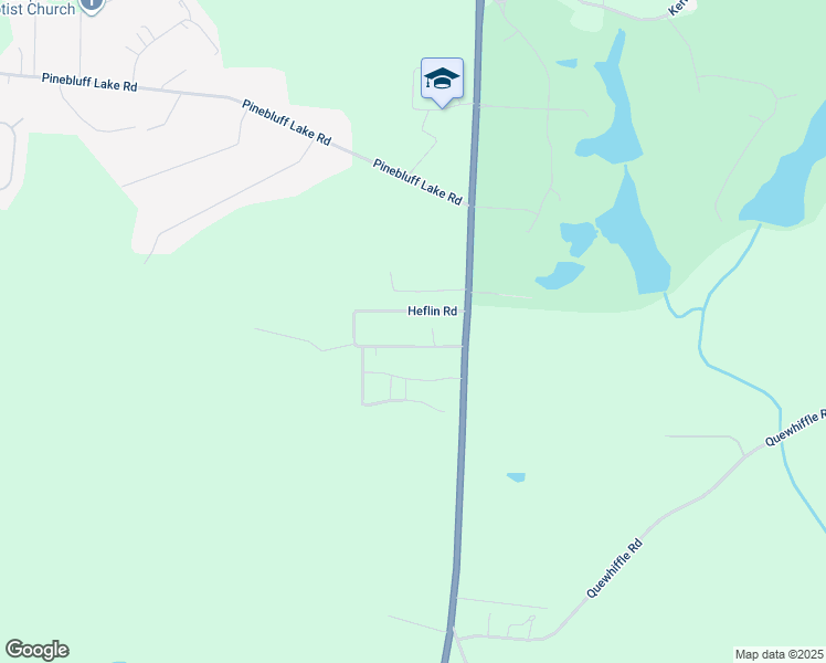 map of restaurants, bars, coffee shops, grocery stores, and more near 341 Heflin Road in Aberdeen