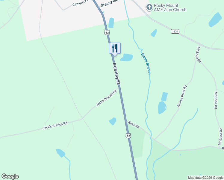 map of restaurants, bars, coffee shops, grocery stores, and more near 7826 U.S. 52 in Ansonville