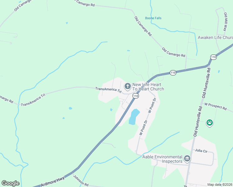 map of restaurants, bars, coffee shops, grocery stores, and more near 14 Camargo Road in Fayetteville