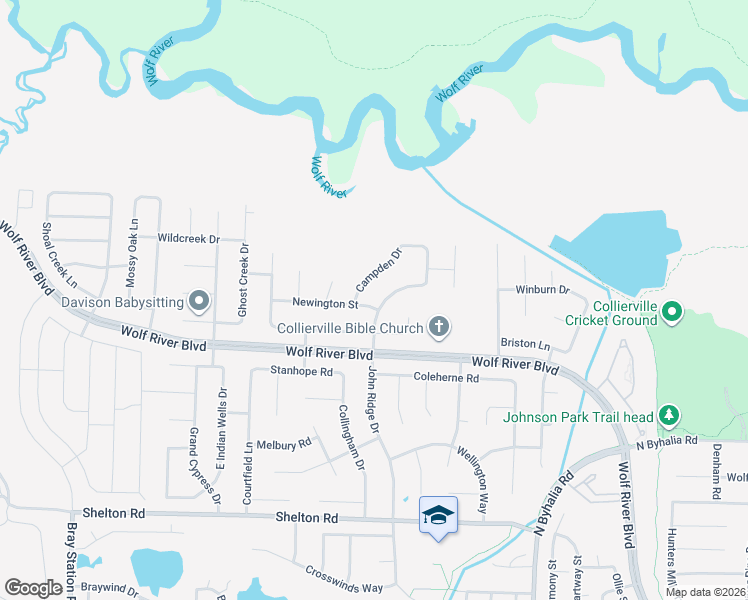 map of restaurants, bars, coffee shops, grocery stores, and more near 898 Hatton Street in Collierville