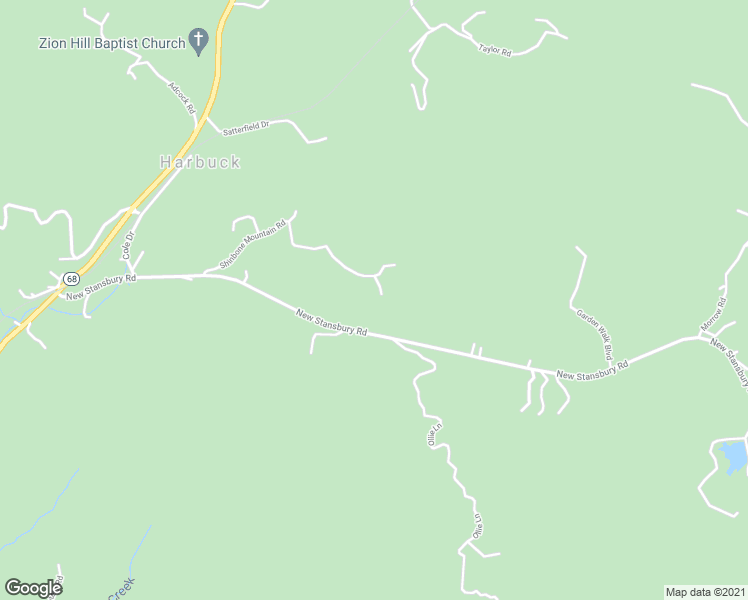 map of restaurants, bars, coffee shops, grocery stores, and more near 226 Shinbone Mountain Road in Turtletown