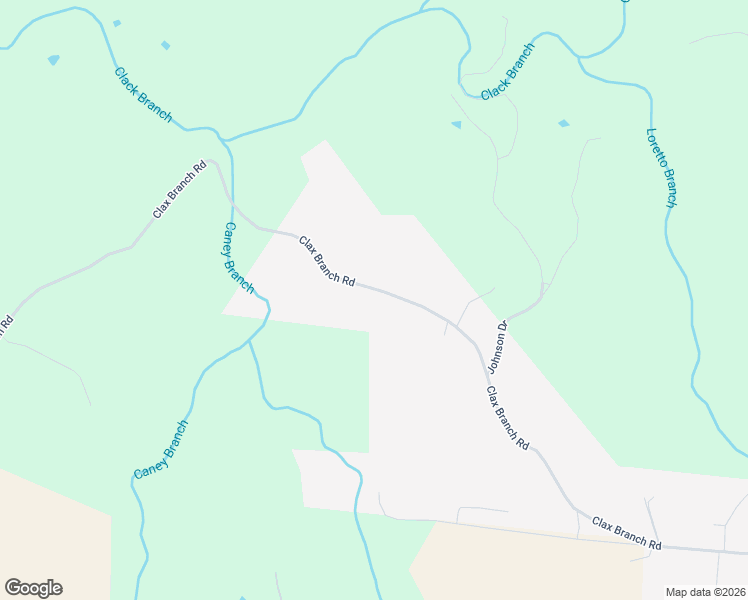 map of restaurants, bars, coffee shops, grocery stores, and more near 632 Clax Branch Road in Loretto