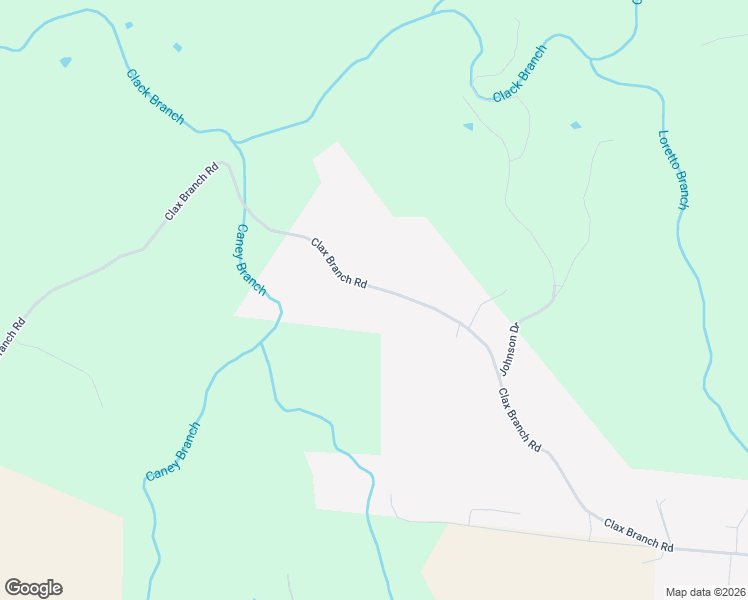 map of restaurants, bars, coffee shops, grocery stores, and more near 632 Clax Branch Road in Loretto