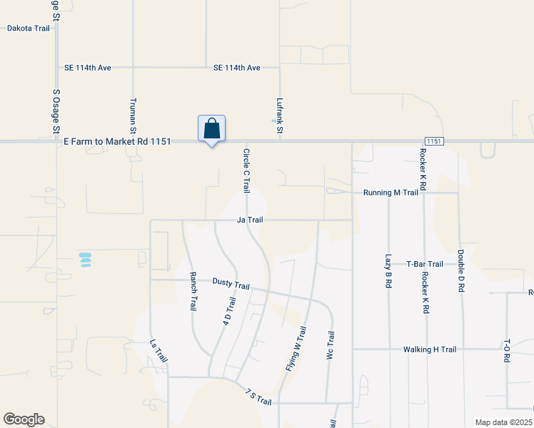 map of restaurants, bars, coffee shops, grocery stores, and more near 3215 Ja Trail in Amarillo