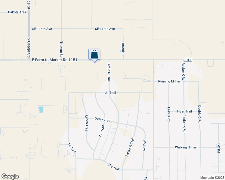 map of restaurants, bars, coffee shops, grocery stores, and more near 3215 Ja Trail in Amarillo