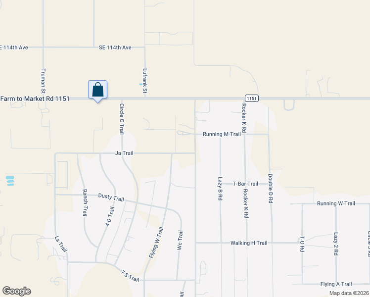 map of restaurants, bars, coffee shops, grocery stores, and more near 3455 Ja Trail in Amarillo