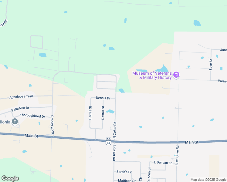 map of restaurants, bars, coffee shops, grocery stores, and more near 3 Waterloo Loop in Vilonia