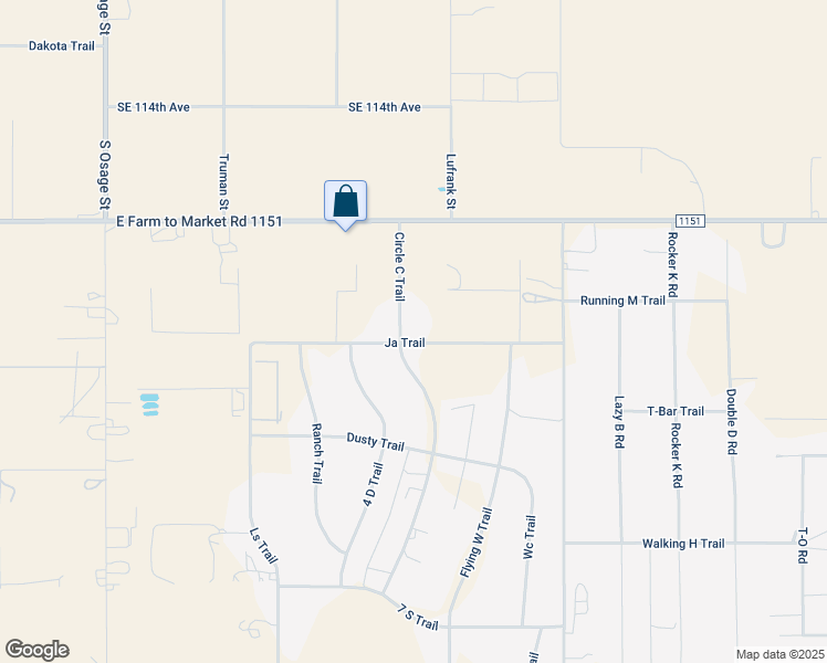 map of restaurants, bars, coffee shops, grocery stores, and more near 3215 Ja Trail in Amarillo