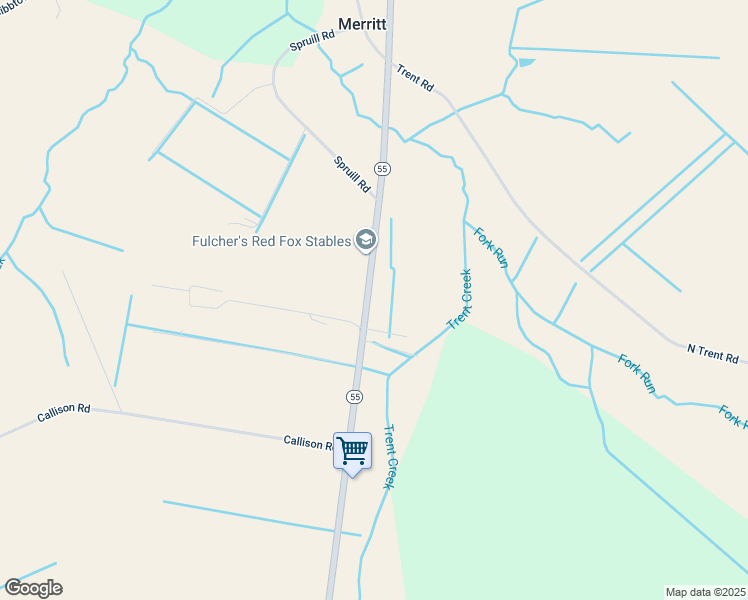 map of restaurants, bars, coffee shops, grocery stores, and more near 20587 North Carolina 55 in Oriental